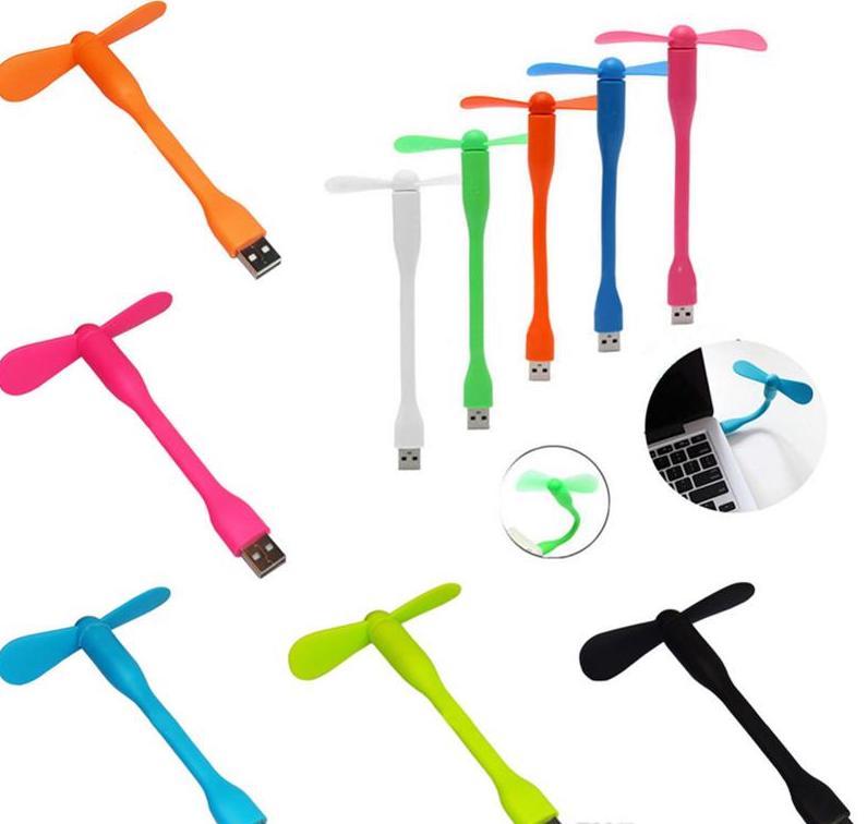 5.5" COOL USB FAN air blow cooling flexible mini for laptop desktop computer pc