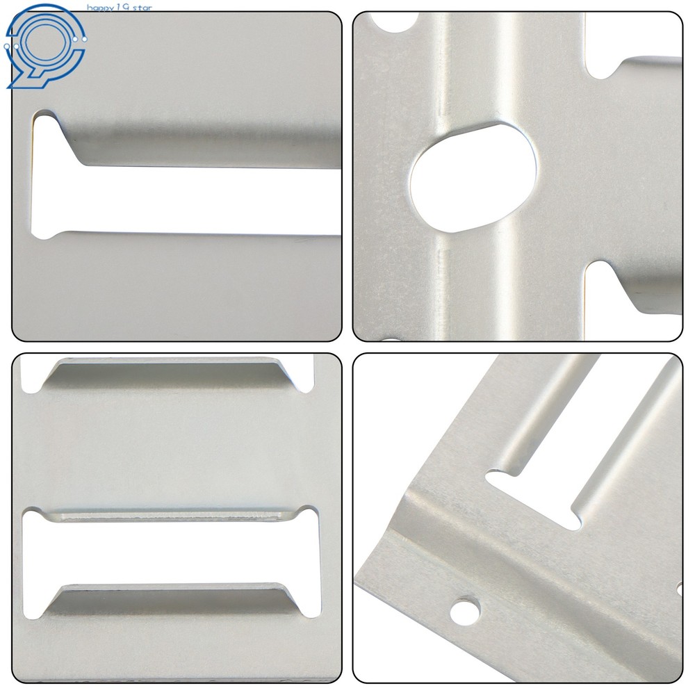 E Track Tie Down Rail Kit 4×1' E Track Rails Silver Galvanized Steel