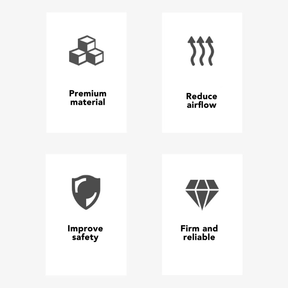 Motorcycle Acrylic Heightened Adjustable Clip On Wind Deflector HYPD