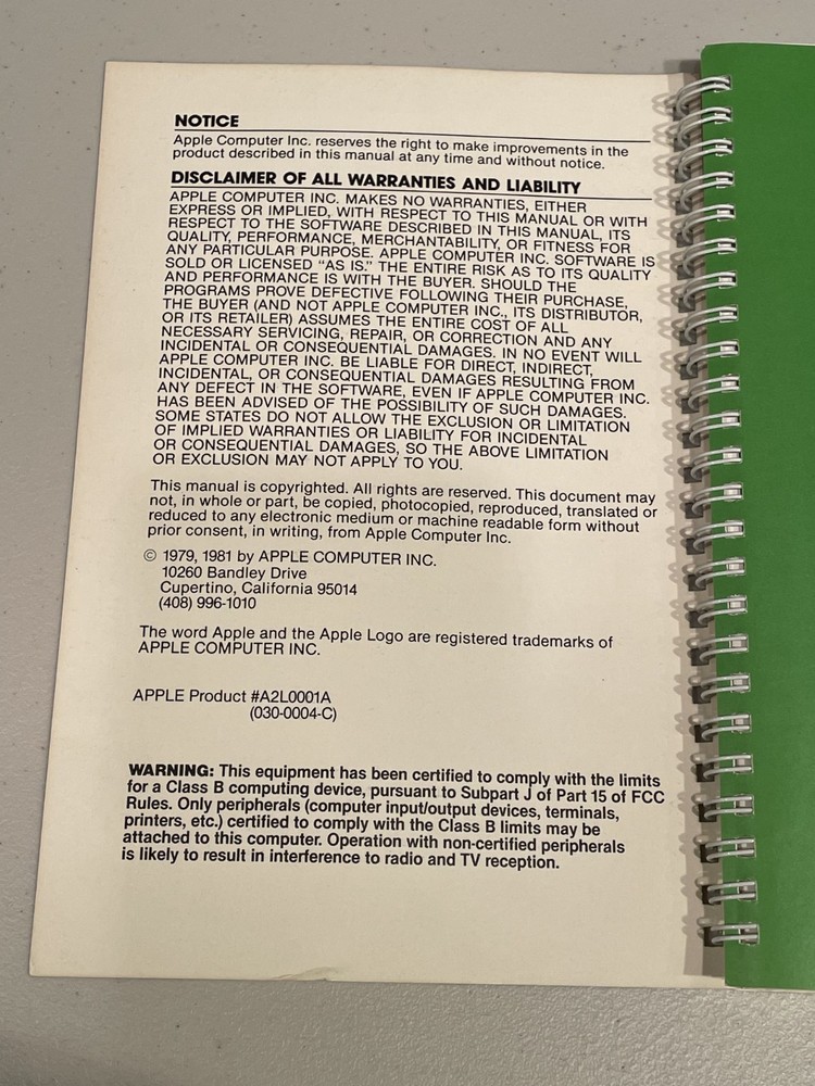 Apple Reference Manuals Lot of 4 - AppleSoft, DOS, Ref Manual, Machine Language