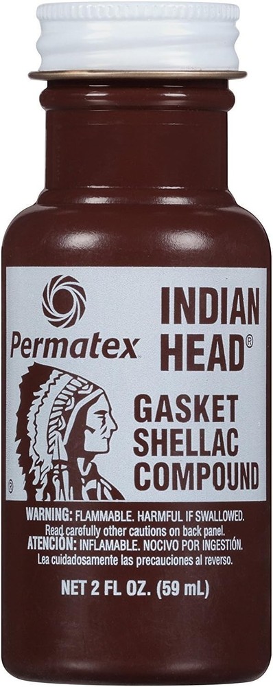 Indian Head Gasket Shellac Compound, 2 oz. (Pack of 12)