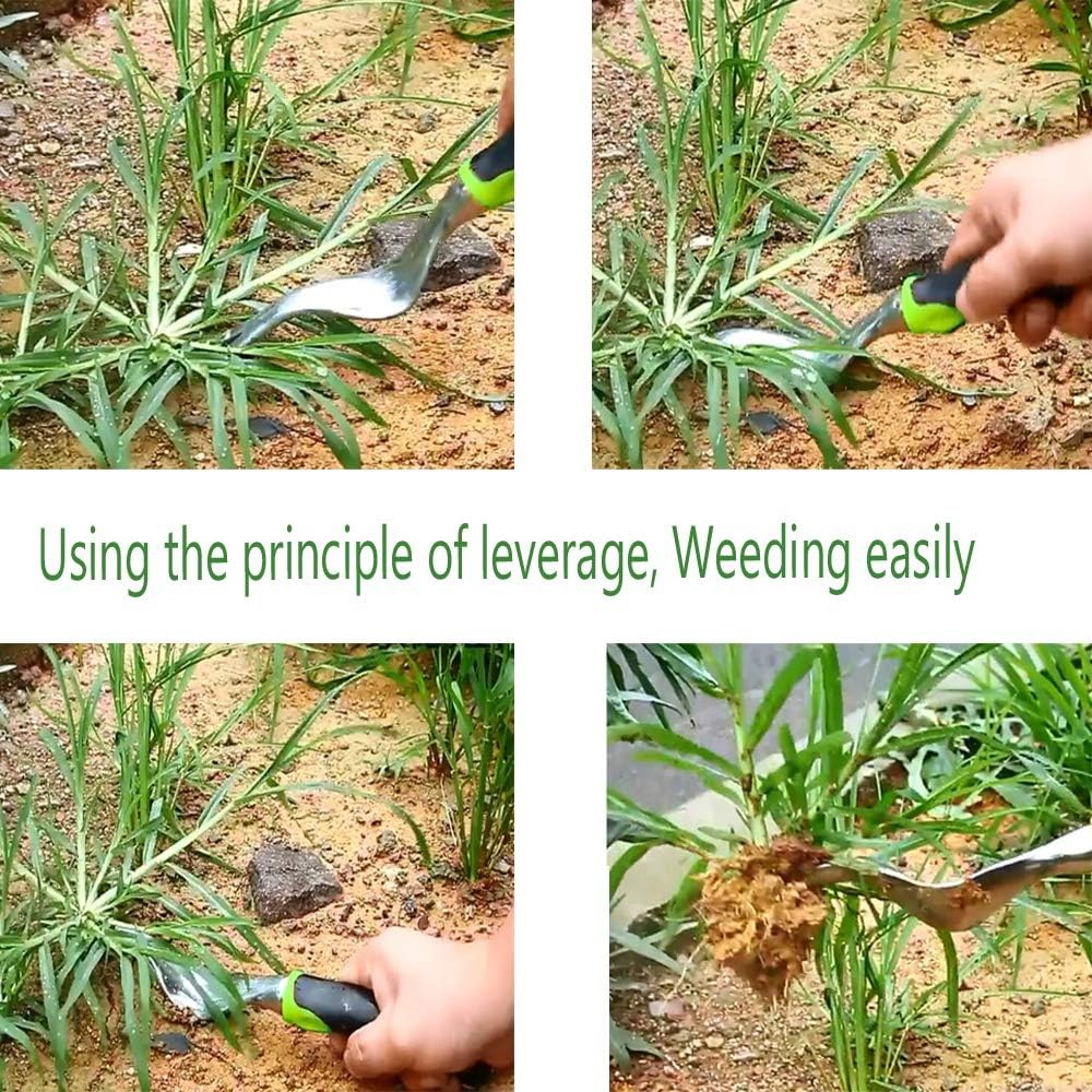 Handheld Weeder Tool - Dandelion Remover, Manual Weed Puller for Garden, Lawn &