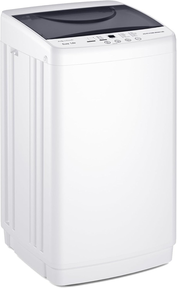 Portable Washing Machine, 7.7 Lbs Full-Automatic Compact Laundry Washer, Stainle