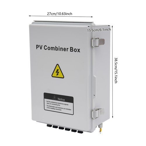 6 String PV Junction Box Solar Combiner Box For Solar System Circuit Breaker
