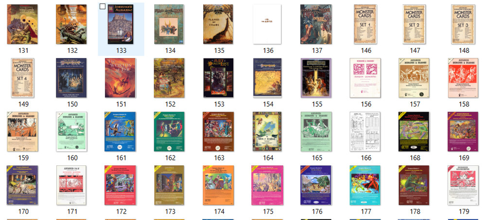 Huge D & D Mixed 3 Version Collection Books Module's User Guide 550+ PDF