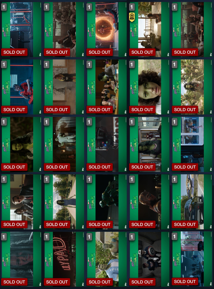 Topps Marvel Collect! 2022 She-Hulk Final Frames RARE SET + AWARD | DIGITAL