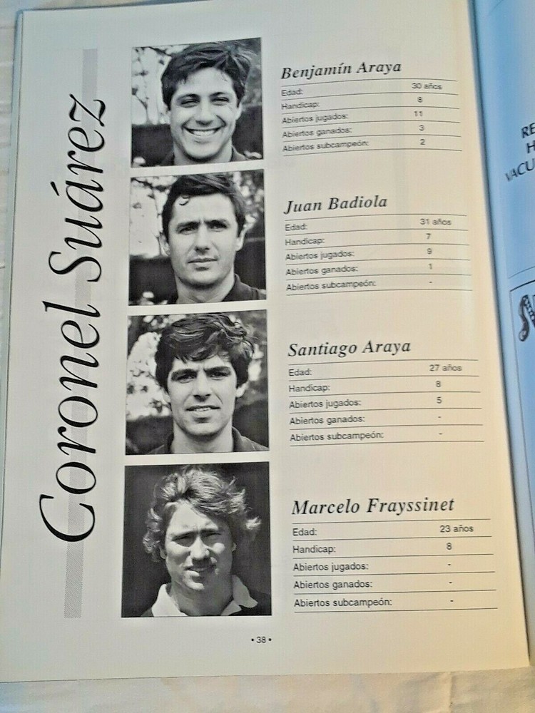 Vintage 1993 Argentine Palermo Open Program Magazine