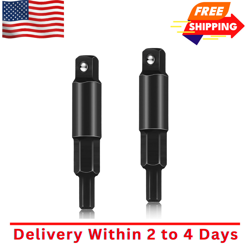 2 Pieces HVAC Service Wrench 3/16 to 5/16 Repair Hex Key Adapter HVAC Service To