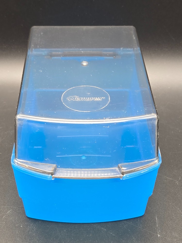 Vintage Memorex Disk Holder Hard Shell Travel Storage Box