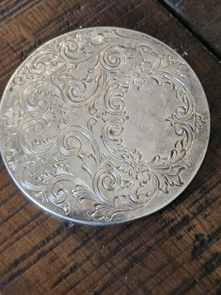 Vintage Kirk Stieff Sterling 3 In. Pocket/ Hand Mirror