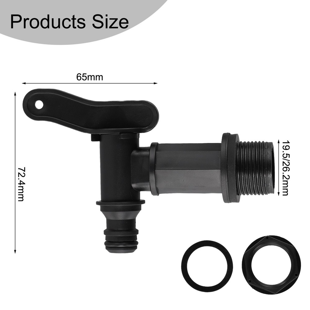 Practical Bucket Faucet Spare Part Removable Replacement Accessory Black