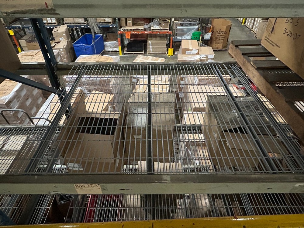 PALLET RACK WIRE DECKING- FLAT FLUSH DECK, 3-CHANNEL, FITS 42" DEPTH RACKING