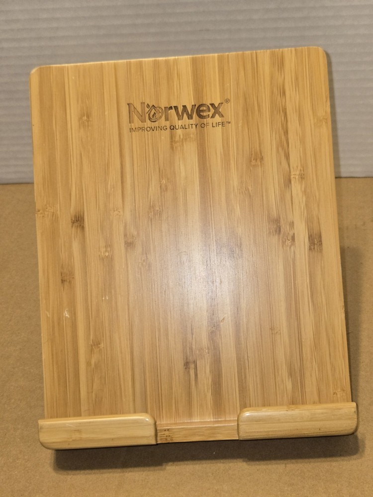 Norwex BAMBOO COOKBOOK Or Tablet STAND ADJUSTABLE READING STAND