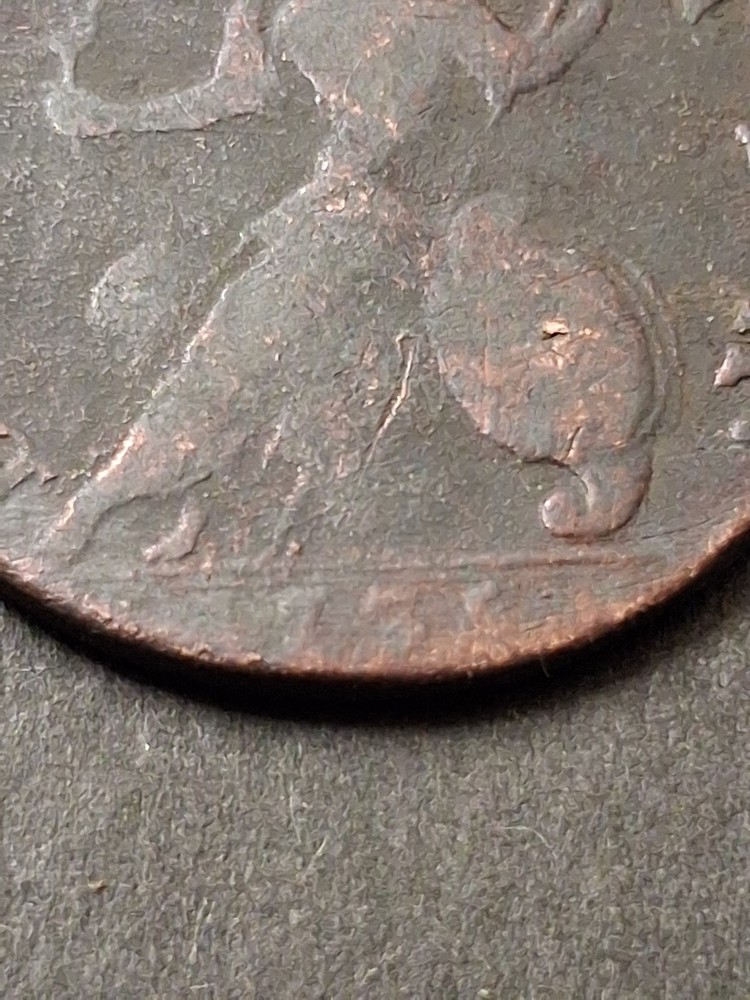 1736 George II Halfpenny