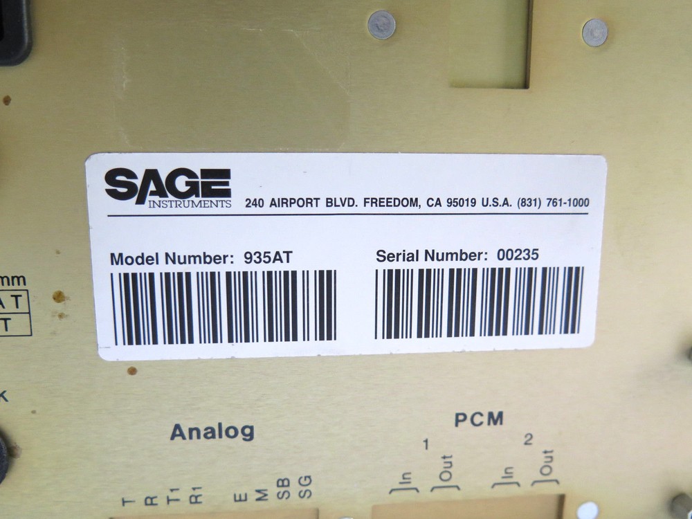 Sage 935AT Communications Test Set