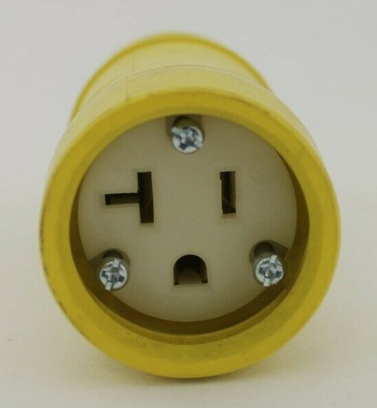 Hubbel NEMA 5-20 Yellow Straight Blade Connector