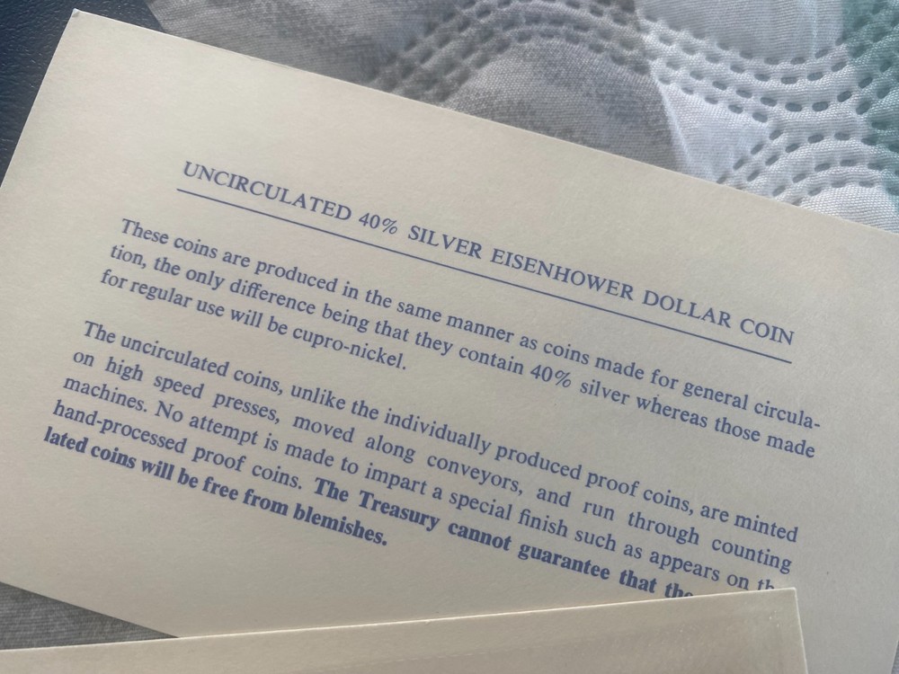 1973 S US Eisenhower Unc Silver $1 Ike
