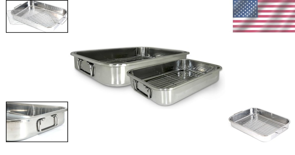 Stainless Steel Lasagna & Roasting Pan Set