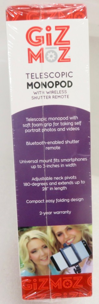 Extendable Handheld Selfie Monopod with Bluetooth Remote Wireless Shutter