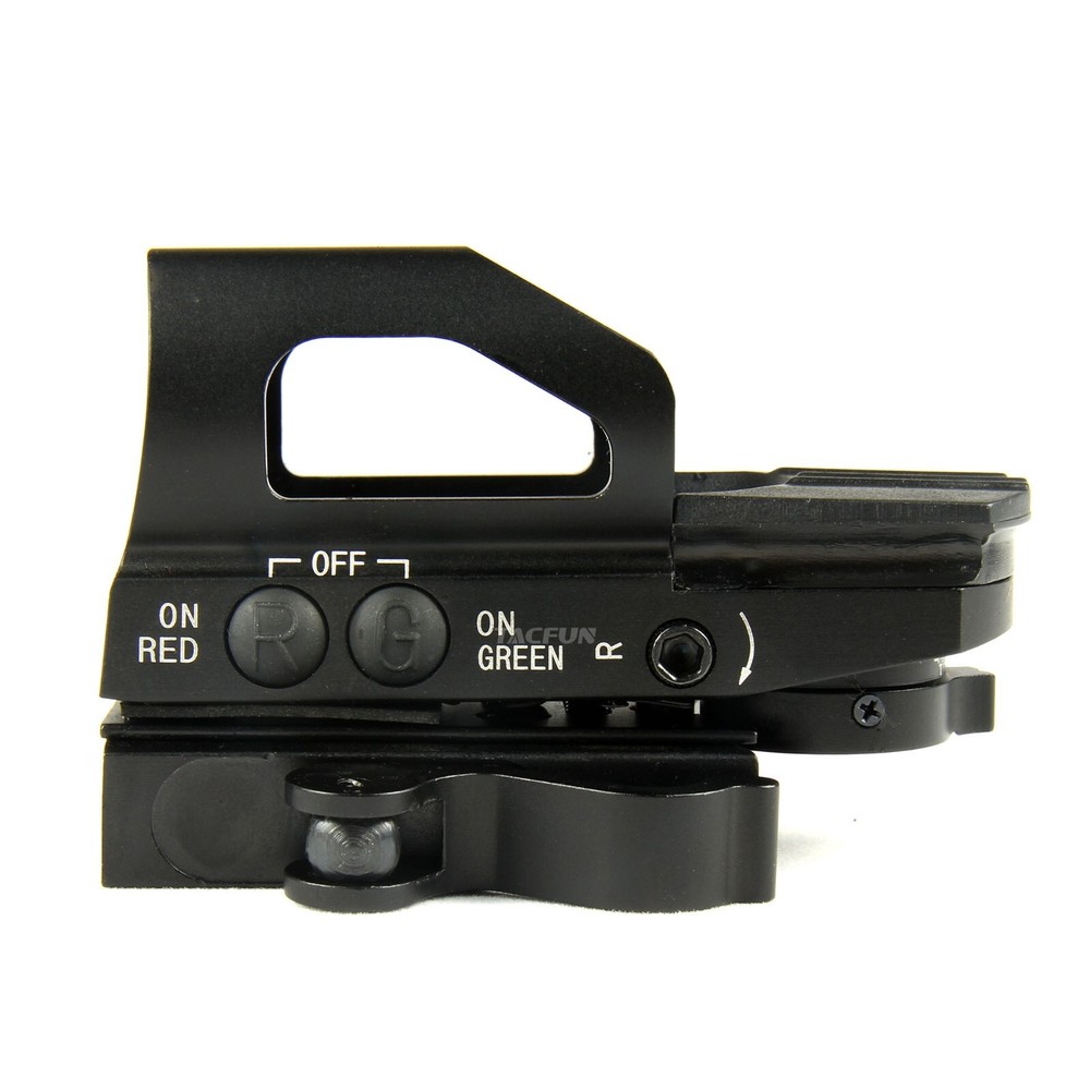 Compact Red Green 4 R Adjustable Dot Reflex Sight Weaver Quick Release Mount