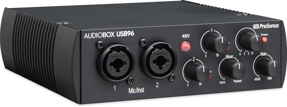 USB Audio Interface 2-Channel Recording Software Studio One Ableton Compatible