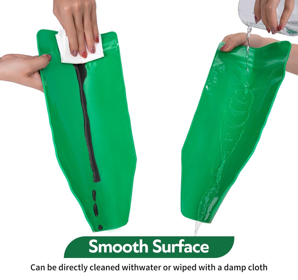 Reusable Flexible Oil Drain Funnel Form a Foldable Bendable Flex Green
