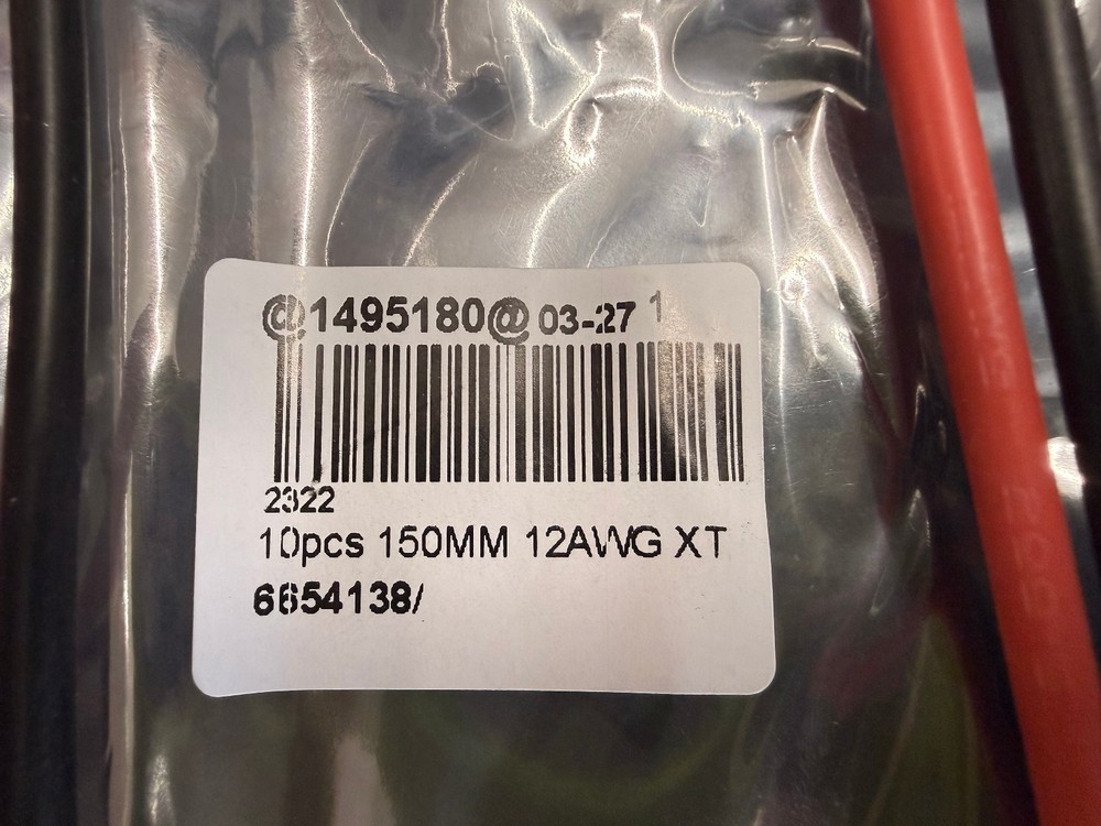 5 SETS (10 pcs) 150mm AMASS Parallel Battery Connector 12AWG Cable Ext. XT60H