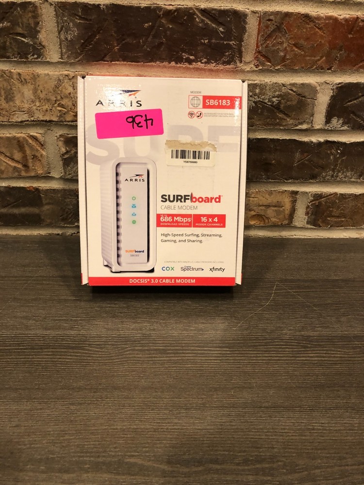ARRIS SB6183 DOCSIS 3.0 Cable Modem - White