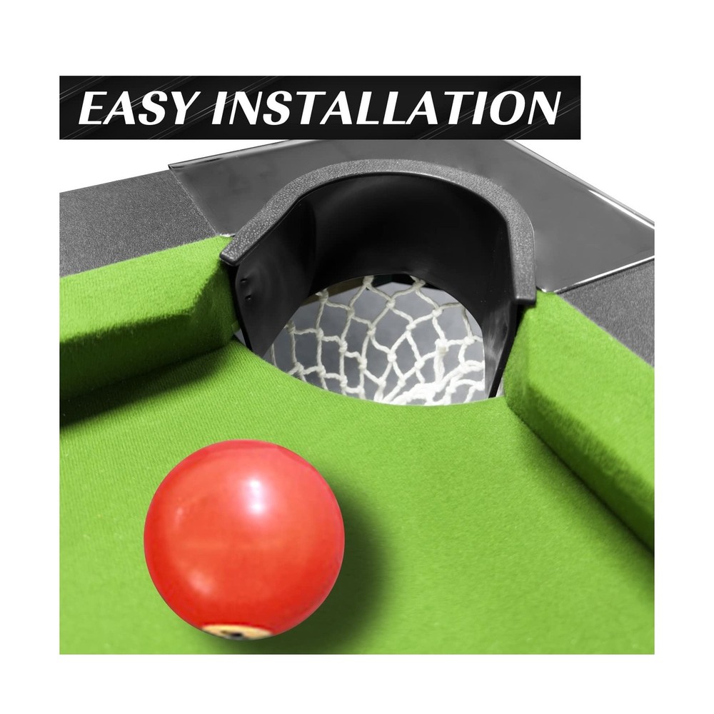 Pool Table Pocket Liners 6 Pc Billiards Liners Replacements 4 Corner 2 Side P...