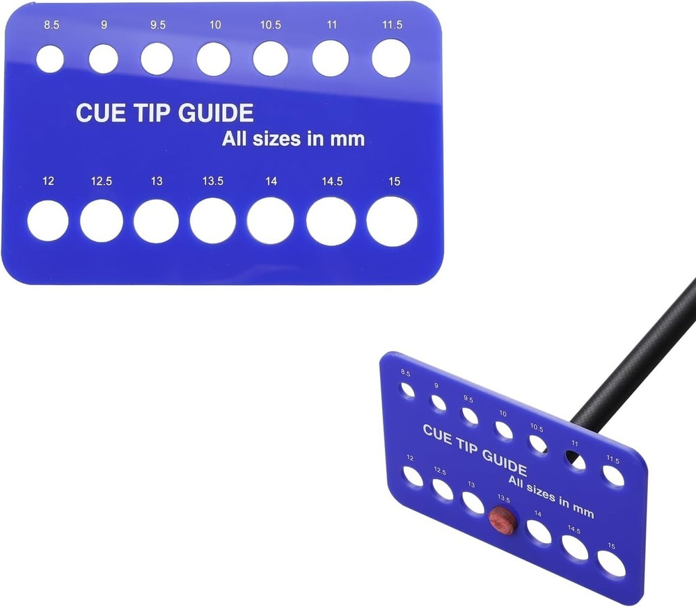 Billiard Cue Tip Measure Tool, Cue Tip Size Measure Tool