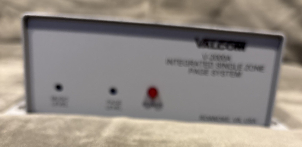 VALCOM V-2000A INTEGRATED SINGLE ZONE PAGE SYSTEM V2000A 1 ZONE ONE WAY NEW