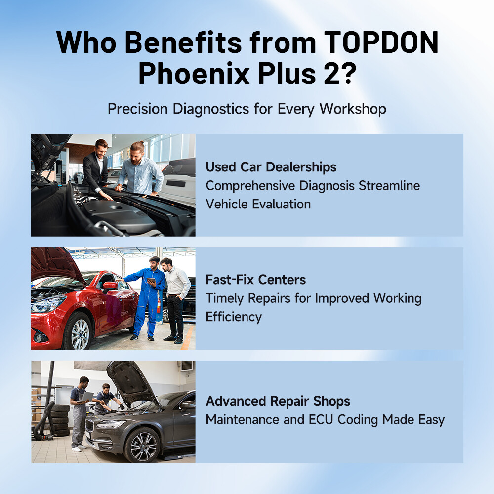 2025 TOPDON Phoenix Plus 2 Online Coding Car Full System Diagnostic Scanner Tool