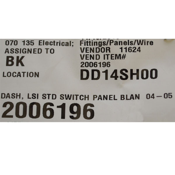 Crestliner Boat Blank Switch Panel 2006196 | LSI Gray Plastic