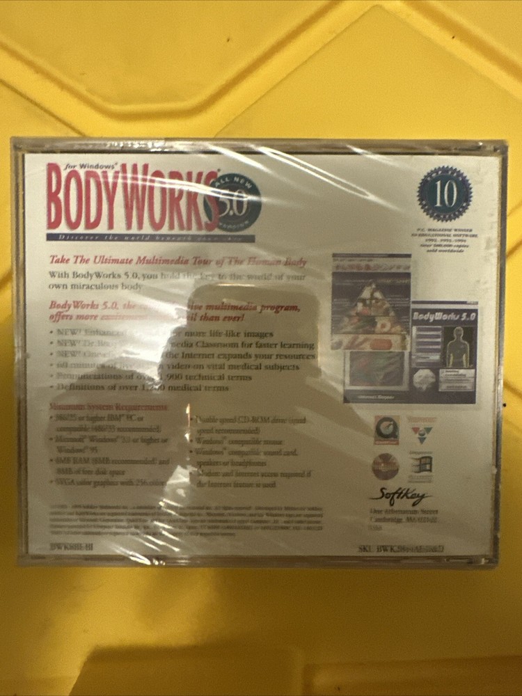 Body Works for Windows 5.0 Version (Softkey, Cd-Rom, 1995)