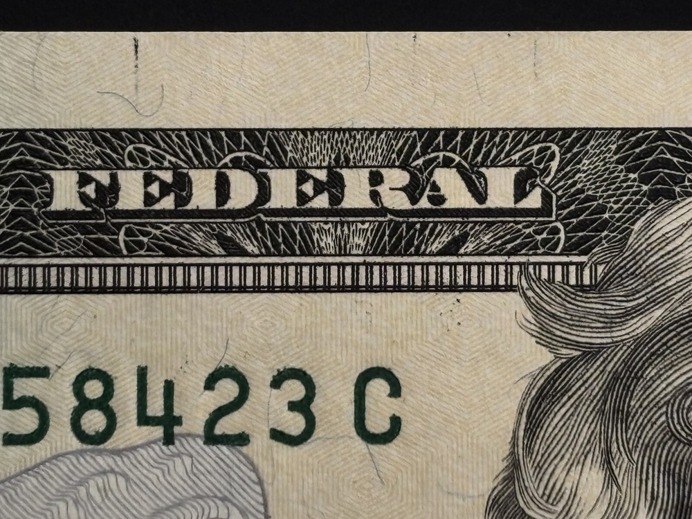 2017-A Series $20 Dollar Bill ERROR: WET INK SMEAR