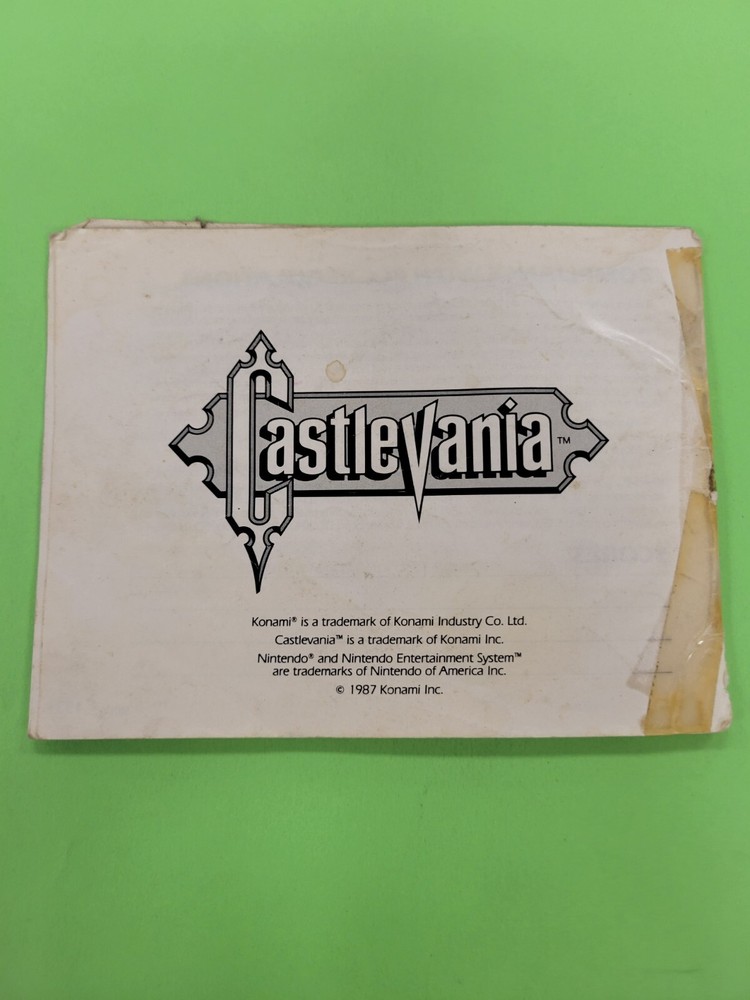 How To Play Castelvania Instruction Manual