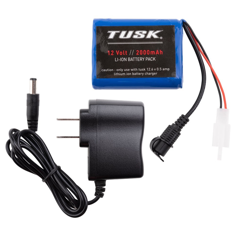 Tusk Enduro Lighting Kit Replacement Lithium Battery Pack with Chargr
