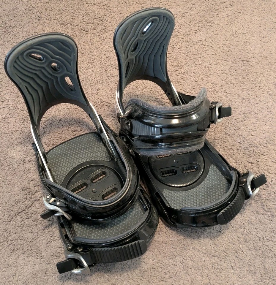 Morrow MRW Powershift Black Snowboard Bindings Men's Large