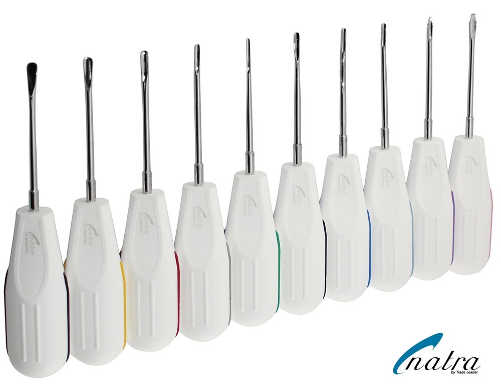 Dental White Root Elevators Oral Surgery PDL Luxating Tooth loosening Diff Sizes