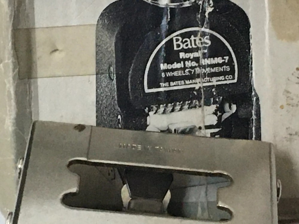 Rare Bates Royall RNM6-7 Automatic Numbering Machine Numeroteur