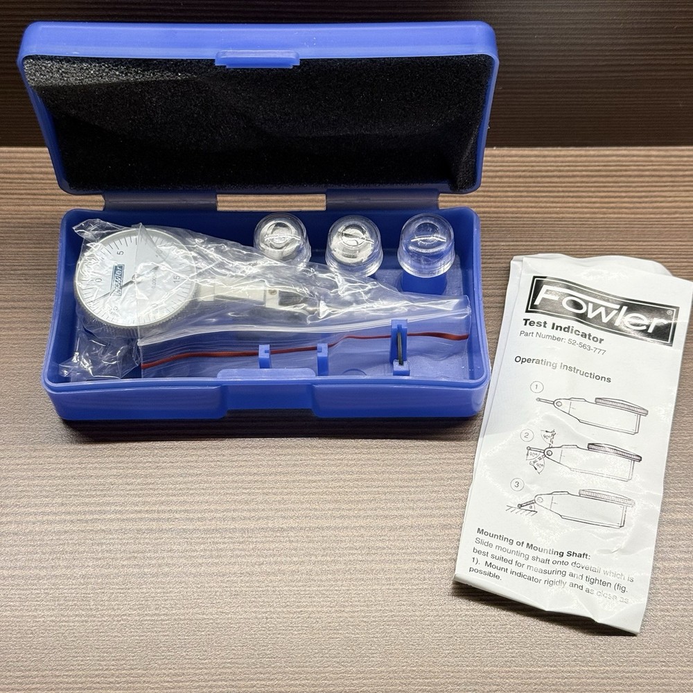 Fowler Dial Test Indicator 0.0005" 52-562-002 White Face