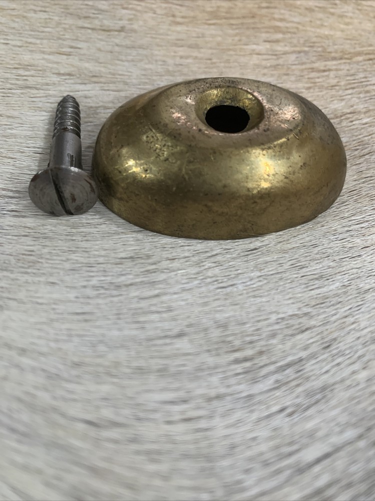 Brass Pistol Butt Cap with Screw