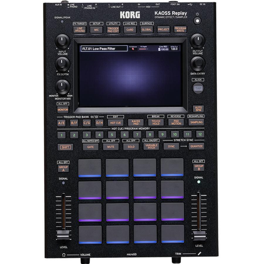 KORG KAOSS Replay Dynamic Effect Sampler All-in-One DJ Performance Black