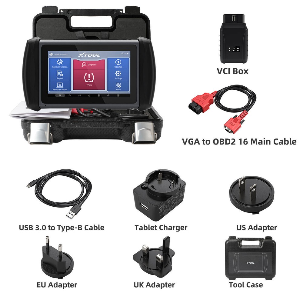 XTOOL IP819TP Auto Diagnostic Bi-Directional Tool Key Programmer + TPMS Services