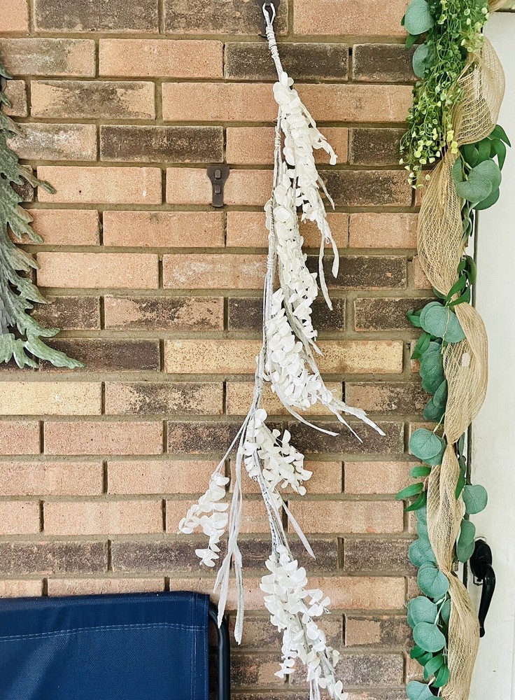 Winter White Sparkle Eucalyptus Garland