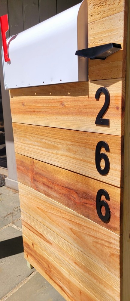 Rustic Cedar Mailbox Post, Handmade- FREE SHIPPING