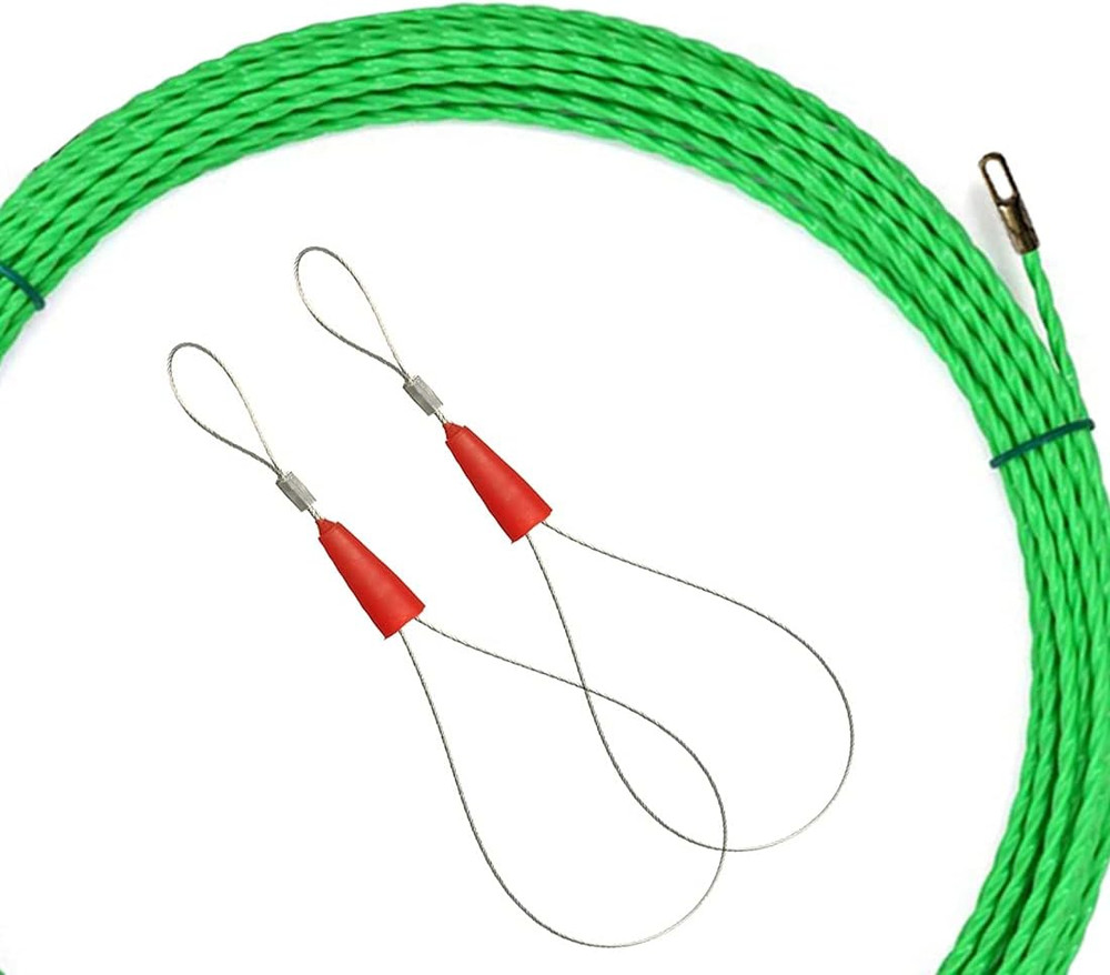 20M Cable Running Puller Cable Grip Threader Fish Wire Puller Wall Fish Tape Rod