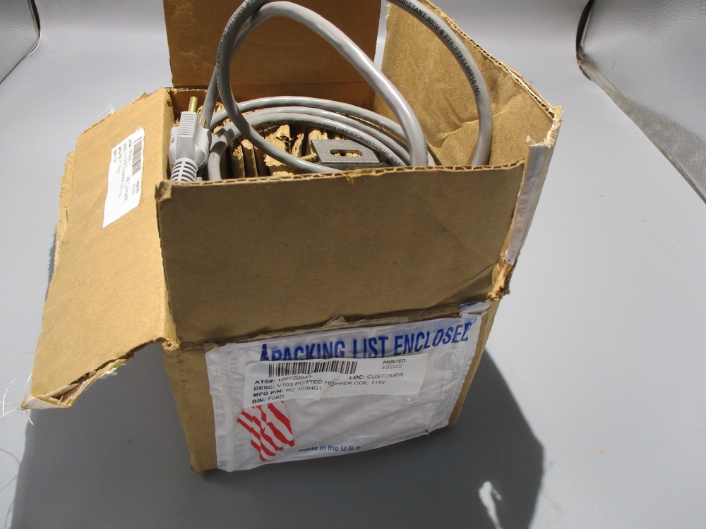 NEW PIERCY MACHINE V103 VIBRATORY POTTED HOOPER COIL 115V