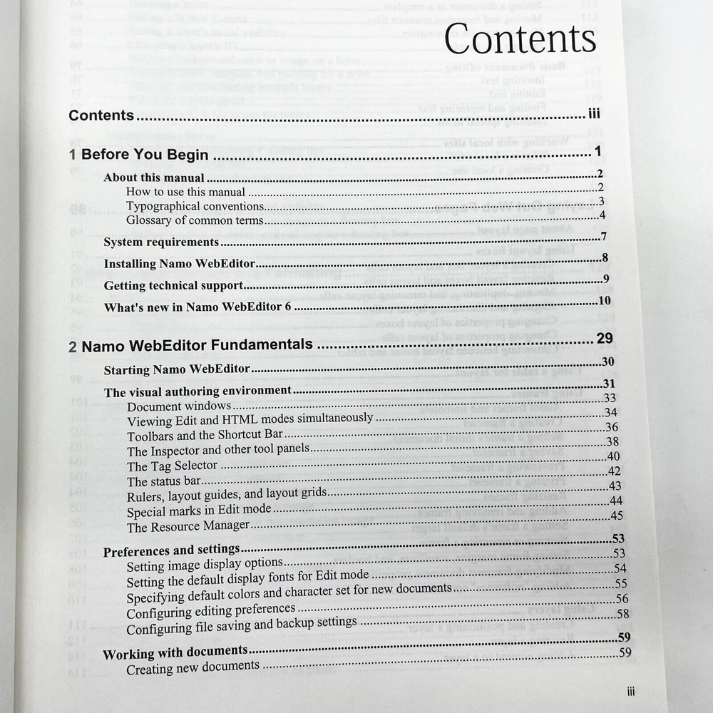 SJ Namo Web Editor 6 User Manual Book Computers Internet Website Design 2004