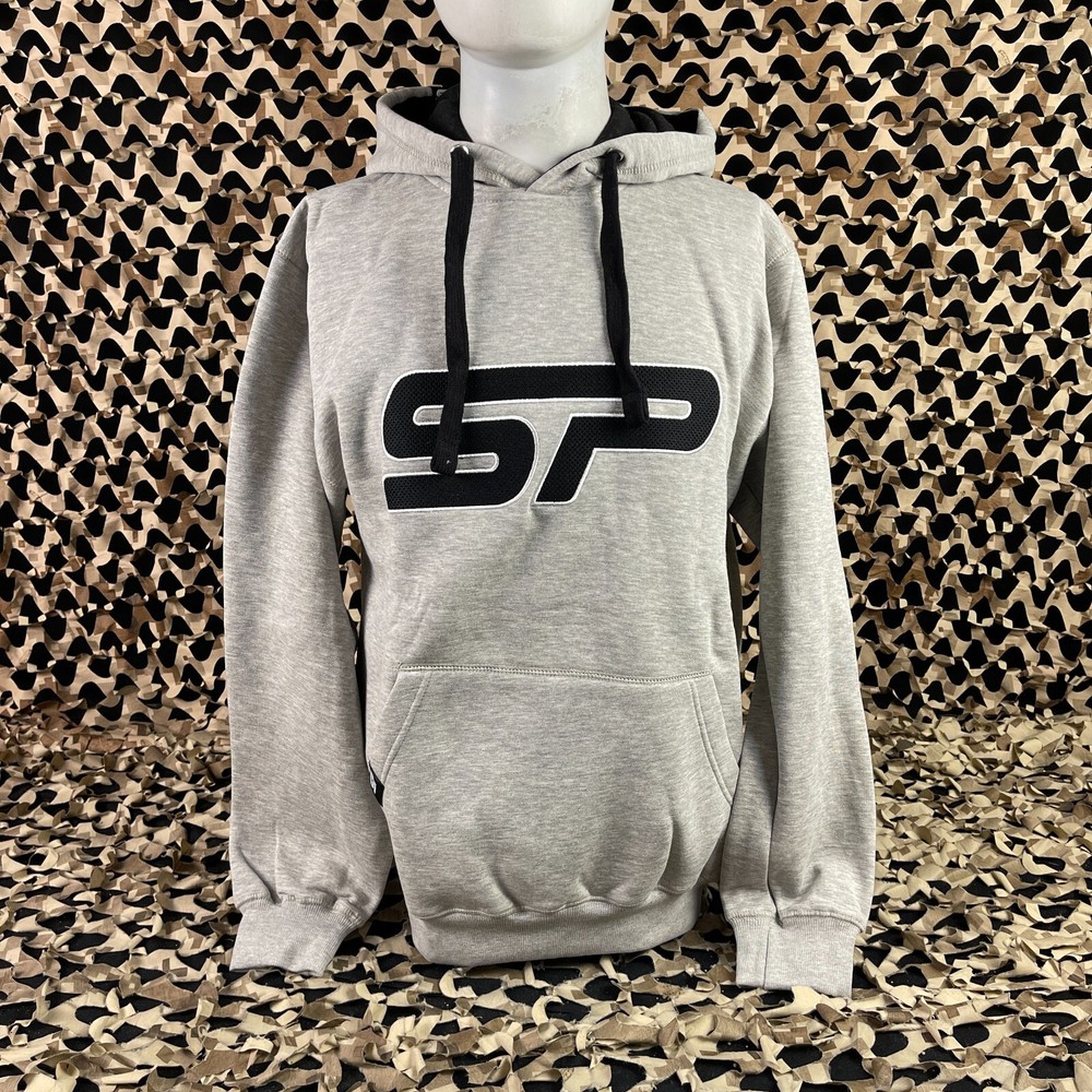NEW SP Logo Pull Over Hooded Sweatshirt - Grey - X-Large
